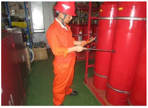 呼和浩特氣體滅火系統液面檢測——便攜式超聲波鋼瓶液位計（液位指示器）